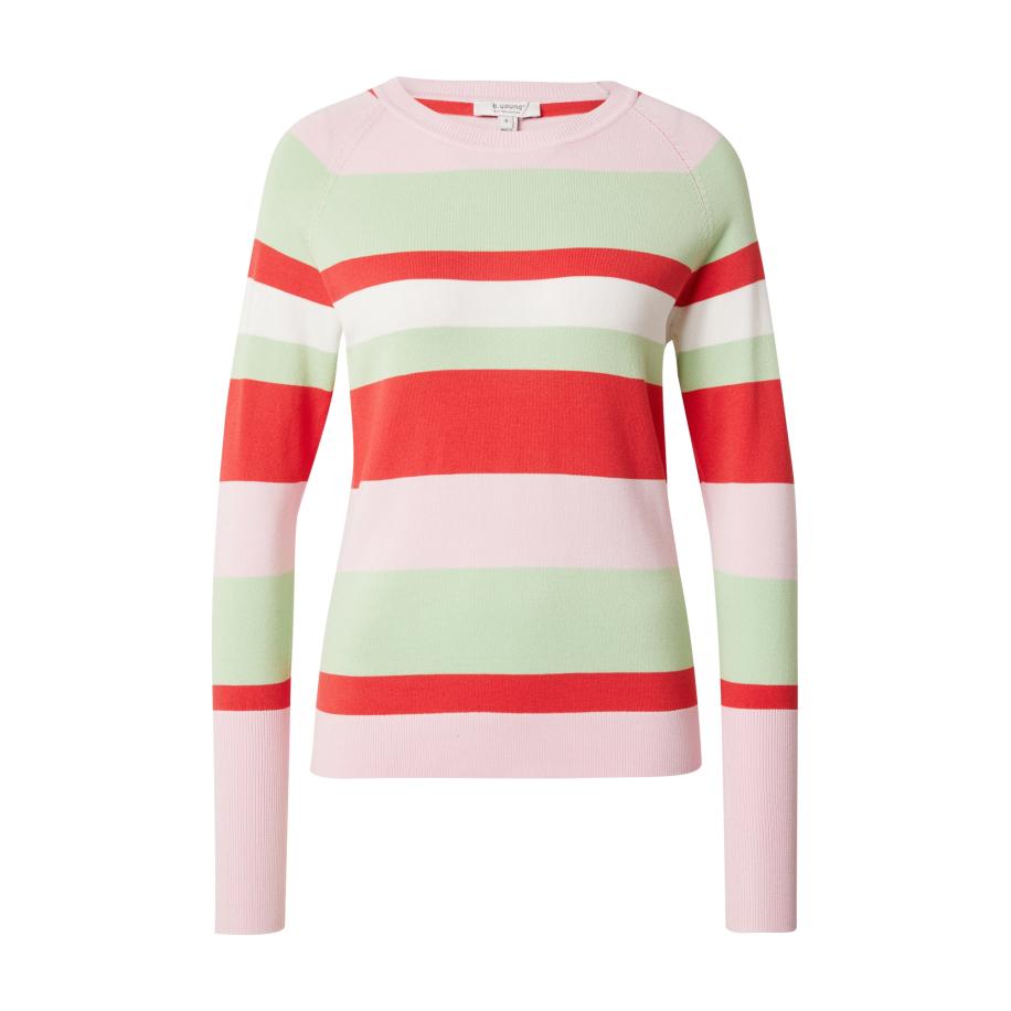b.young b.young Trui BYMMMorla pastelgroen / rosa / rood / wit -