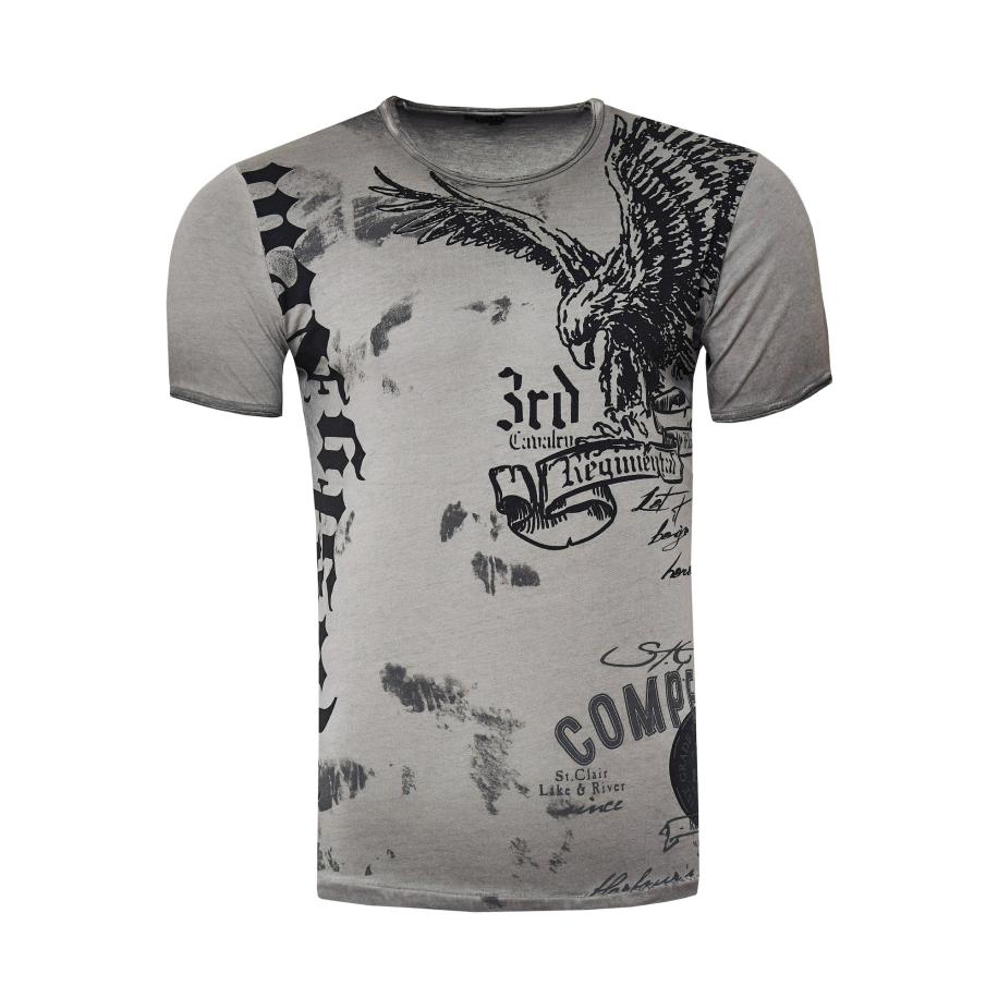 Rusty Neal Rusty Neal Shirt American Eagle grijs -