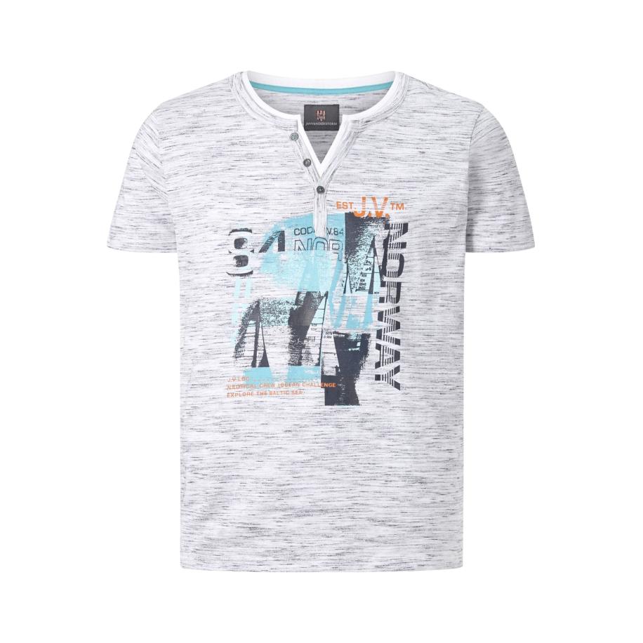 Jan Vanderstorm T-Shirt grijs, Print Grijs