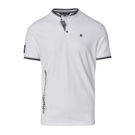 KOROSHI KOROSHI Shirt royal blue/koningsblauw / wit