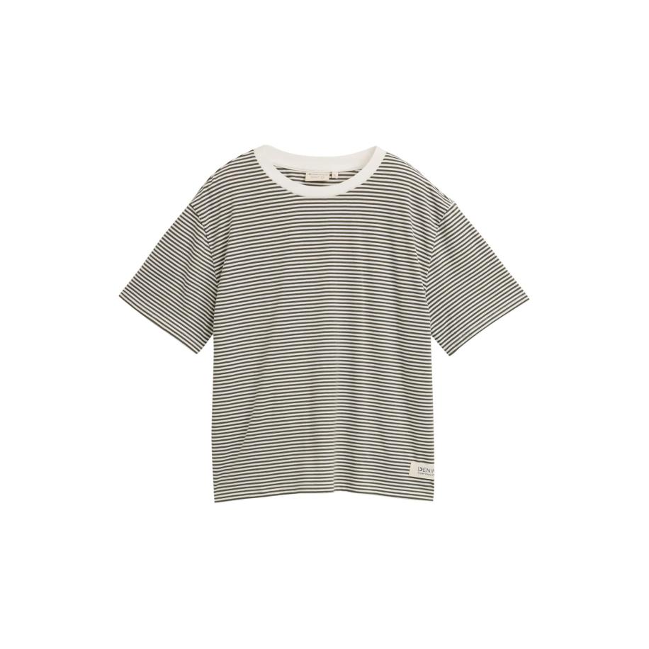 Tom Tailor TOM TAILOR DENIM Shirt donkergroen / wit -