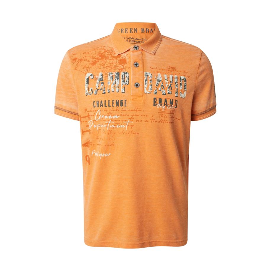 Camp David CAMP DAVID Shirt oranje / zwart / wit -
