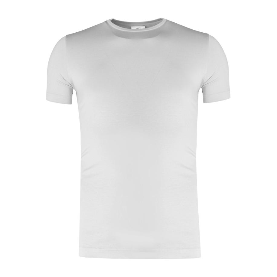 ETERNA 1863 T-Shirt ronde hals lichtgrijs, Effen Grijs