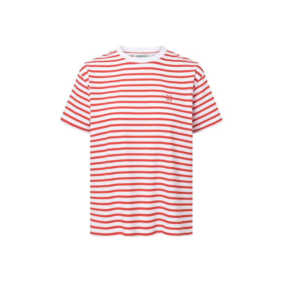 CODELLO Shirt rood / wit Rood