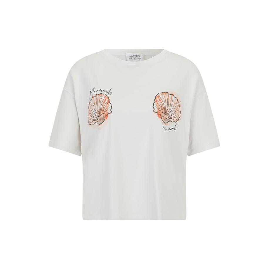 Guido Maria Kretschmer Guido Maria Kretschmer Women Shirt Sheila oranje / zwart / wit -