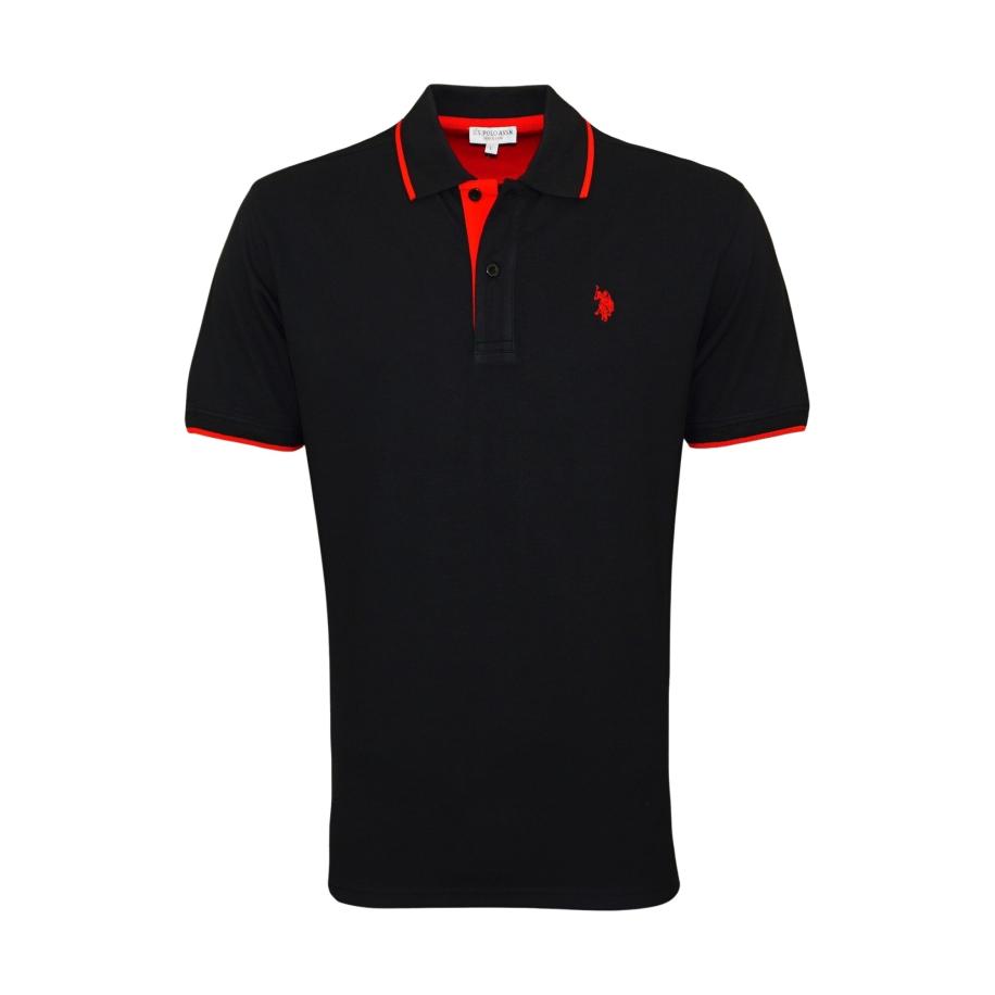 U.S. Polo Assn. U.S. POLO ASSN. Shirt knalrood / zwart -