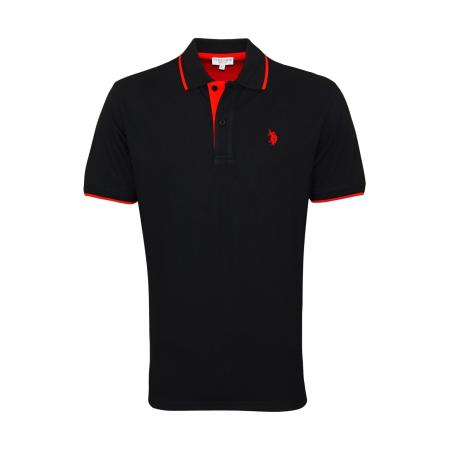 U.S. Polo Assn. U.S. POLO ASSN. Shirt knalrood / zwart