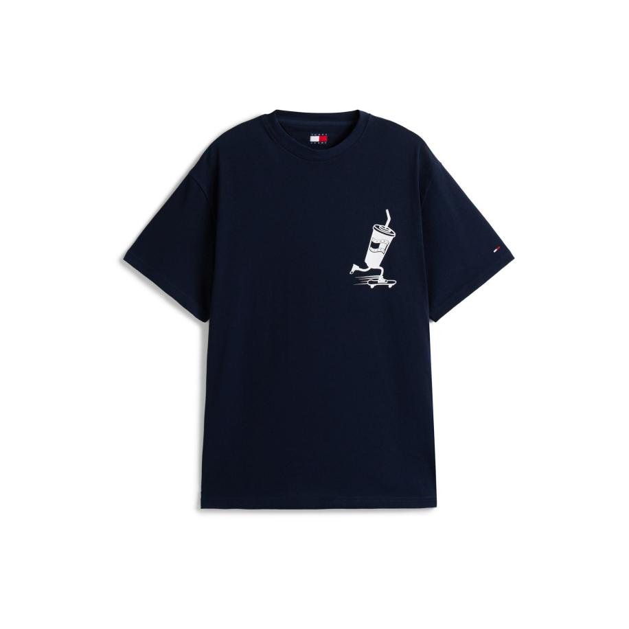 Tommy Jeans Tommy Jeans Shirt marine / wit -