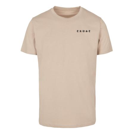 mister tee Mister Tee Shirt Trust Dove sand / grijs / zwart / wit