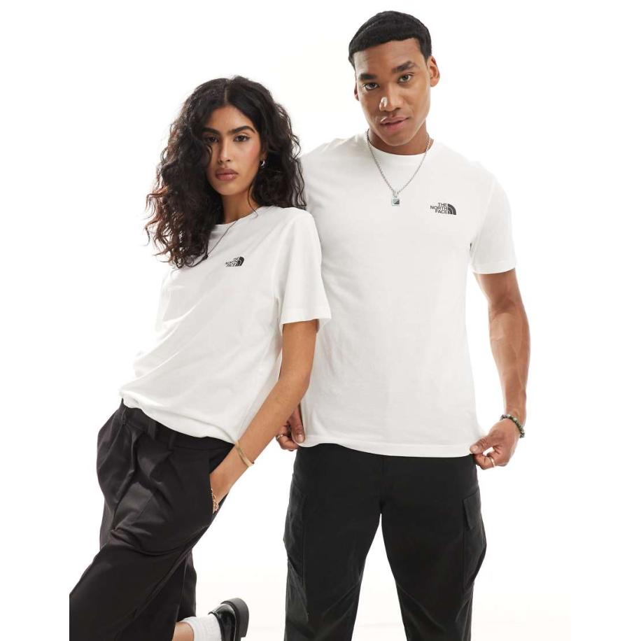 The North Face Simple Dome T-shirt met logo in wit Wit