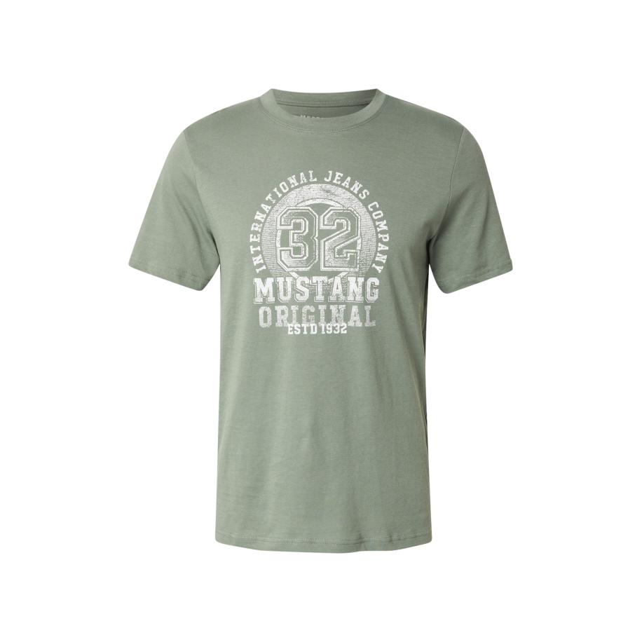 Mustang MUSTANG Shirt Austin kaki / wit -