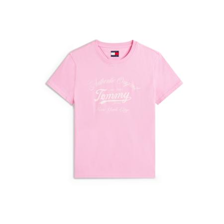 Tommy Jeans Tommy Jeans Shirt ESSENTIAL rosa / wit