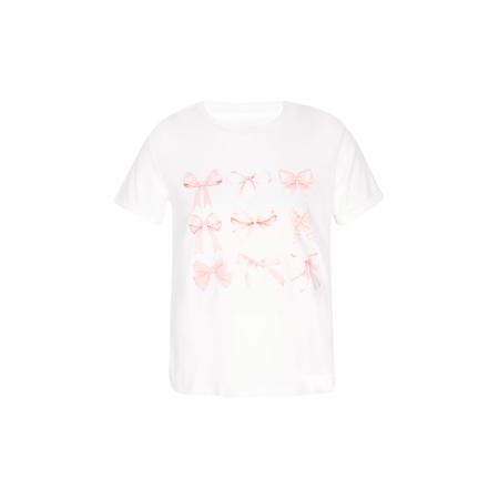 NALLY NALLY Shirt Fashion Look rosa / wit