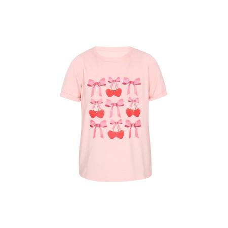 NALLY NALLY Shirt Fashion Look olijfgroen / rosa / rood