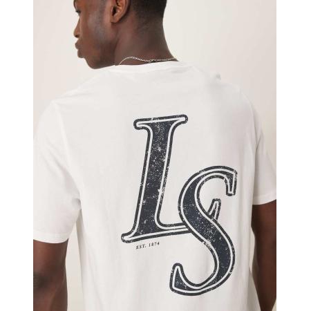 Lyle & Scott - T-shirt met embleem-print in wit