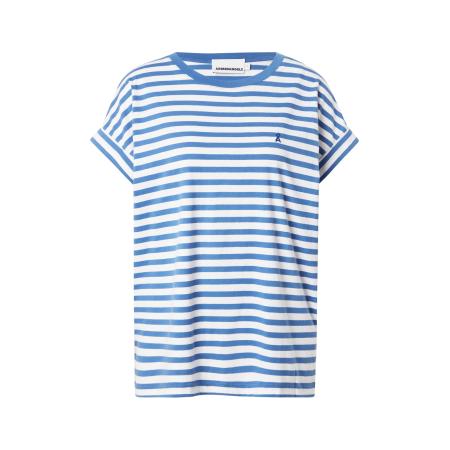 Armedangels ARMEDANGELS Shirt IDAARA azuur / wit