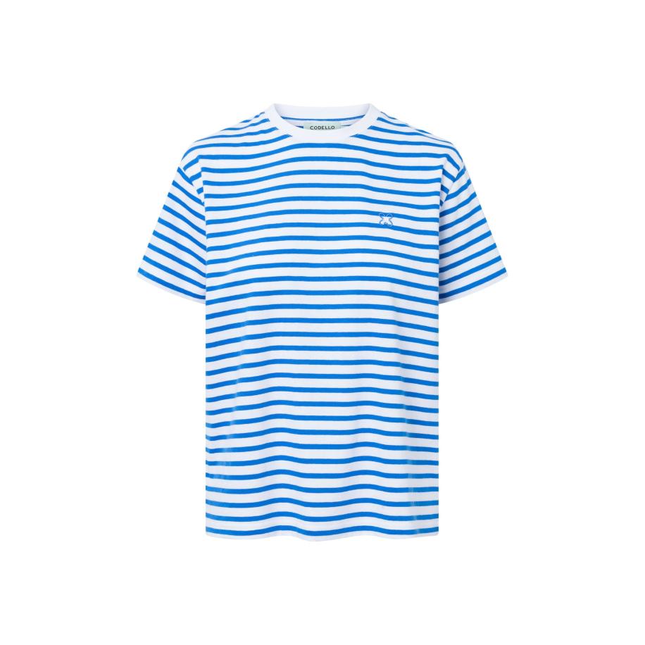 CODELLO Shirt lichtblauw / wit Blauw