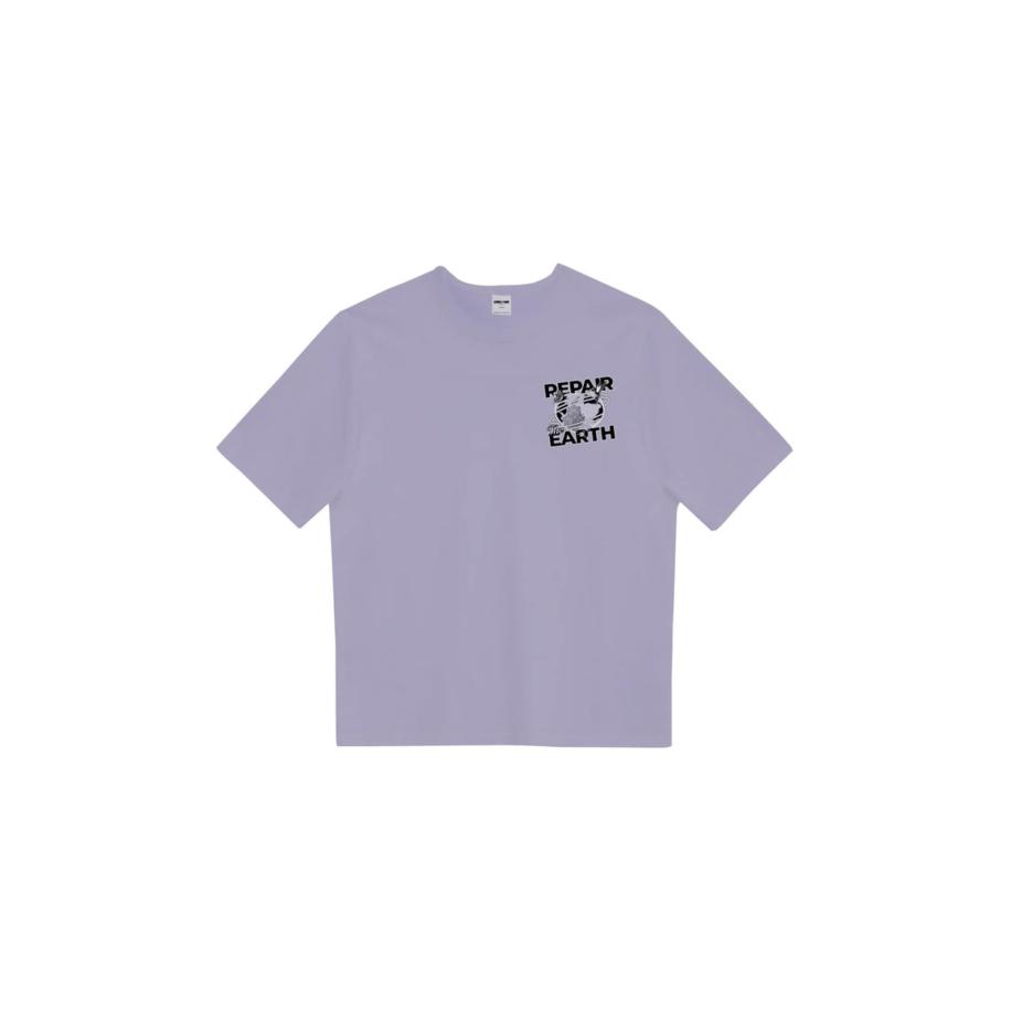UNIQVIBE UNIQVIBE Shirt lavendel / zwart / wit -