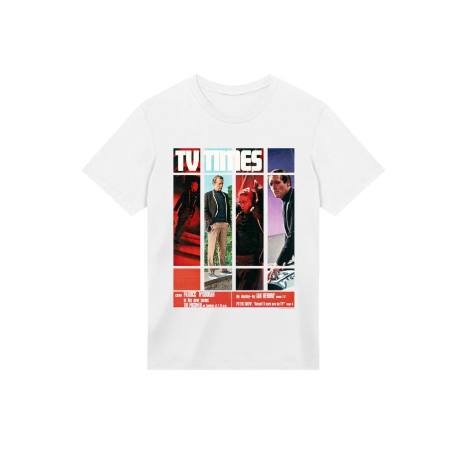 F4NT4STIC F4NT4STIC Shirt TV Times Patrick McGoohan The Prisoner 1967 Cover gemengde kleuren / wit -