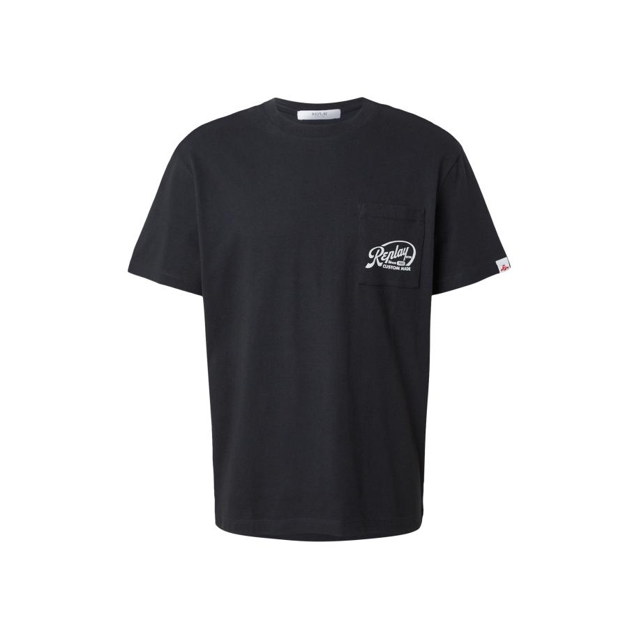 Replay REPLAY Shirt zwart / wit -