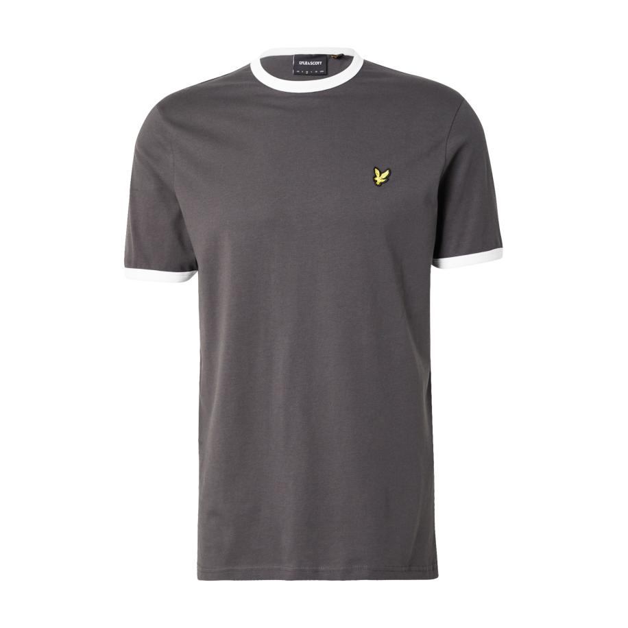 Lyle & Scott Lyle & Scott Shirt Ringer grijs / wit -