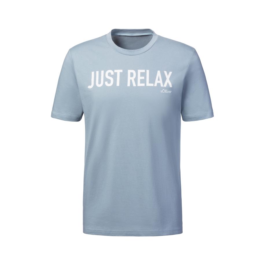 s.Oliver Shirt lichtblauw / wit Blauw