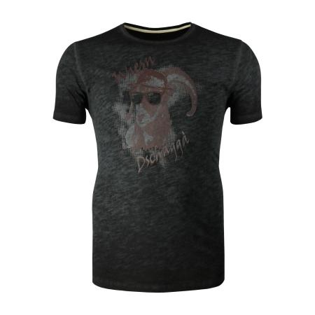 Jupiter T-Shirt ronde hals antraciet, Effen