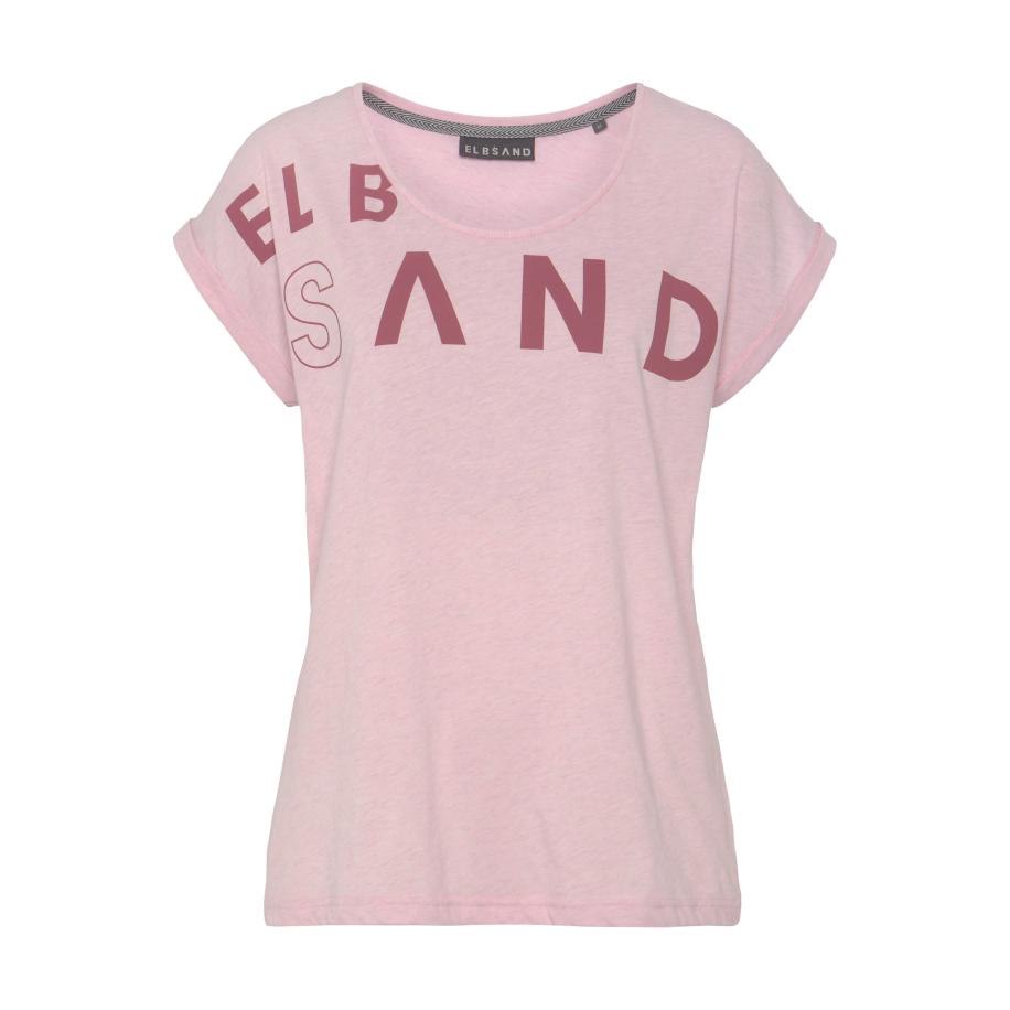 Elbsand Elbsand Shirt roze gemêleerd / rood -