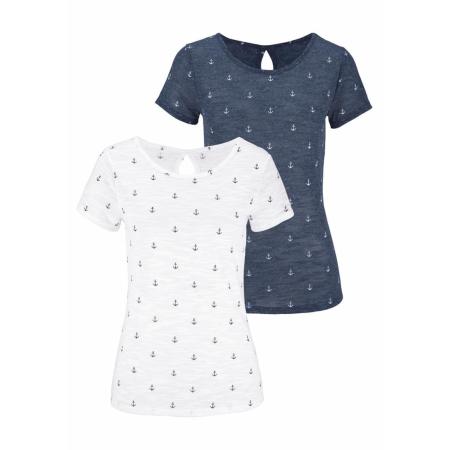 BEACH TIME BEACH TIME Shirt marine / wit