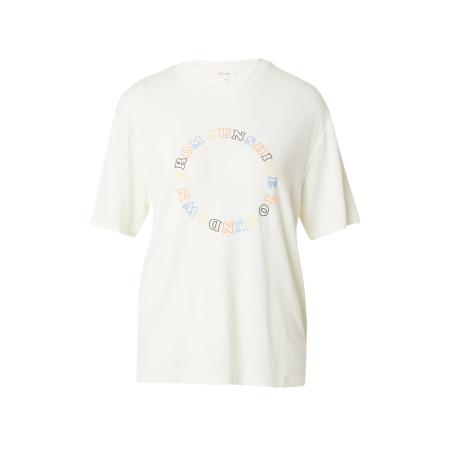 s.Oliver Shirt geel / oranje / zwart / natuurwit