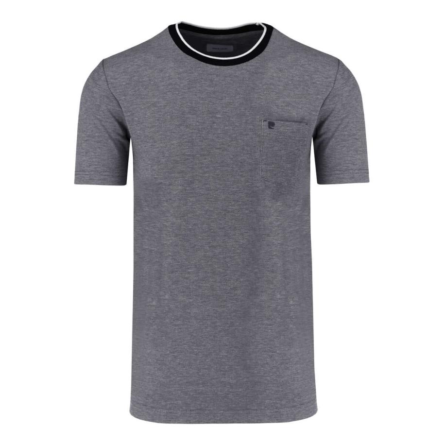 Pierre Cardin T-Shirt ronde hals blauw, Effen Blauw