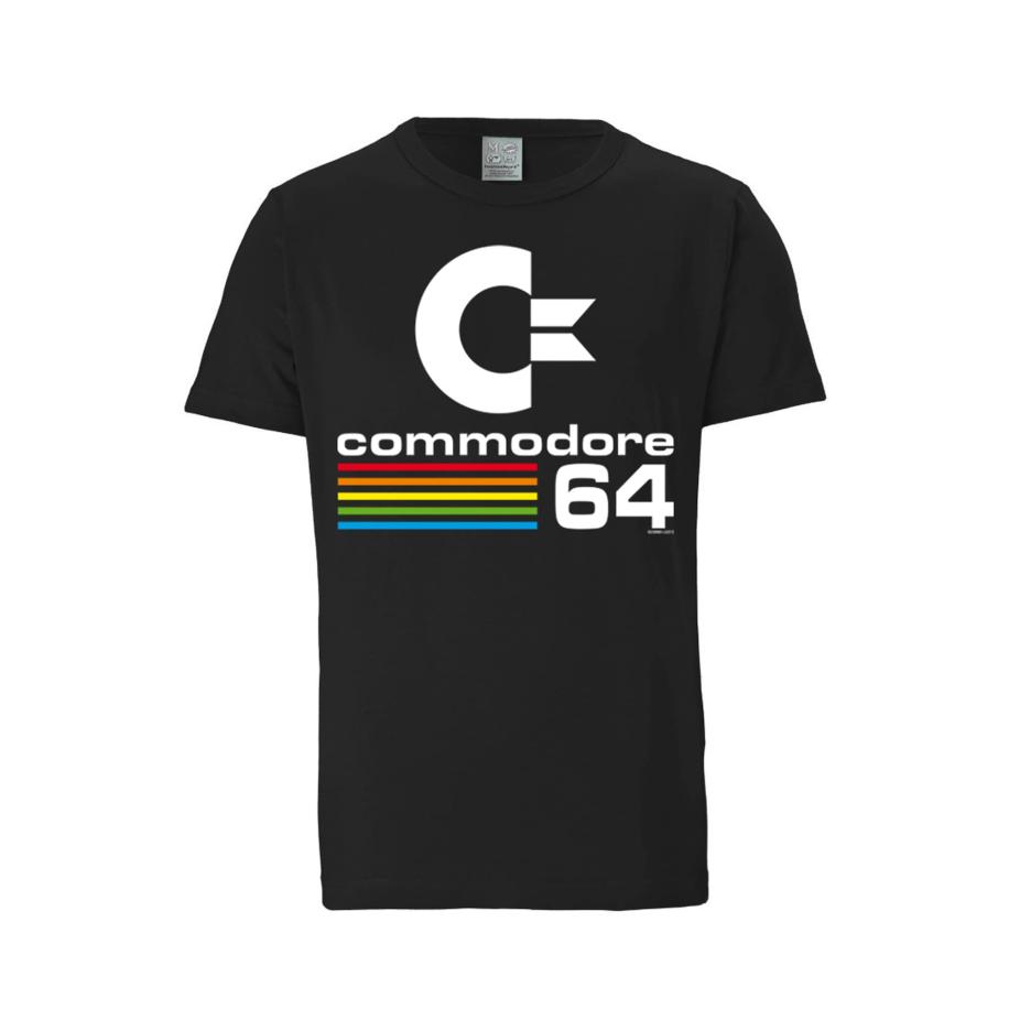 LOGOSHIRT Shirt Commodore C64 zwart Zwart