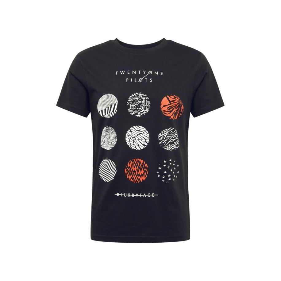 mister tee Mister Tee Shirt Twenty One Pilots lichtoranje / zwart / wit -