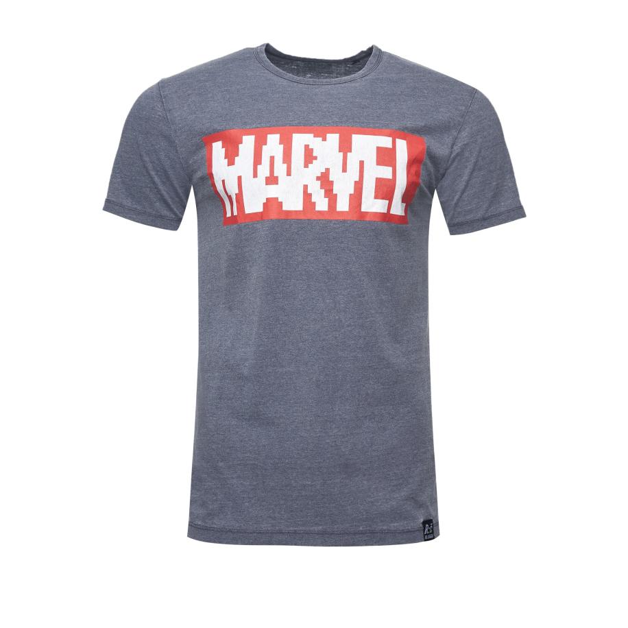 Recovered Recovered Shirt Marvel Pixel blauw -