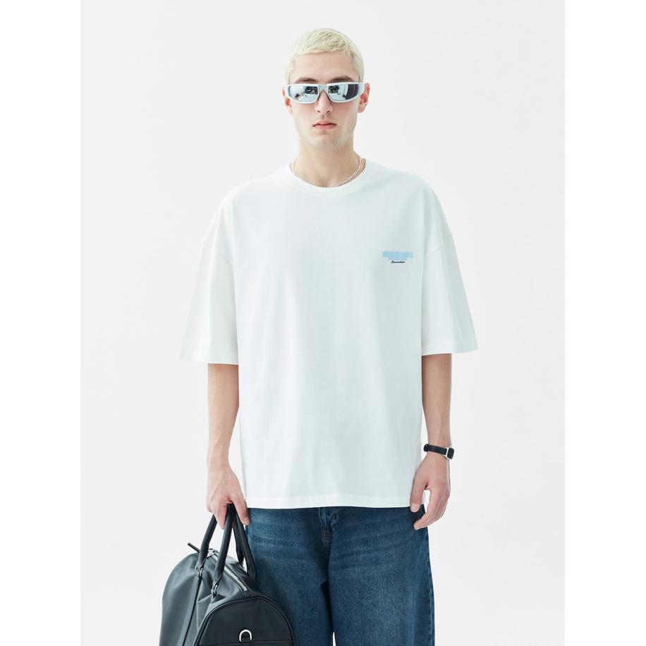 VAMOS CLO Shirt blauw / zwart / offwhite Wit