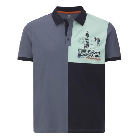 jan vanderstorm Jan Vanderstorm Shirt blauw / mintgroen / zwart