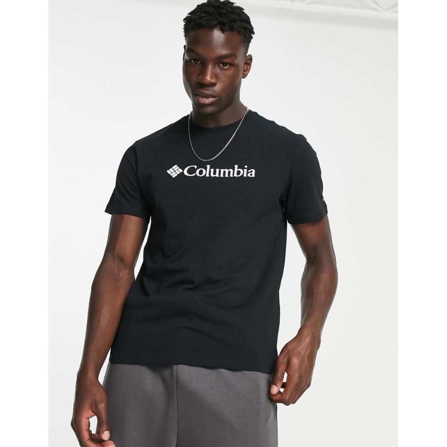 Columbia - CSC - T-shirt met groot logo in zwart Zwart