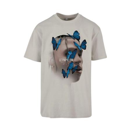 mister tee MT Upscale Shirt Le Papillon sand / blauw / bruin / zwart