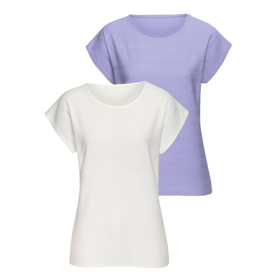VIVANCE VIVANCE Shirt lavendel / natuurwit -
