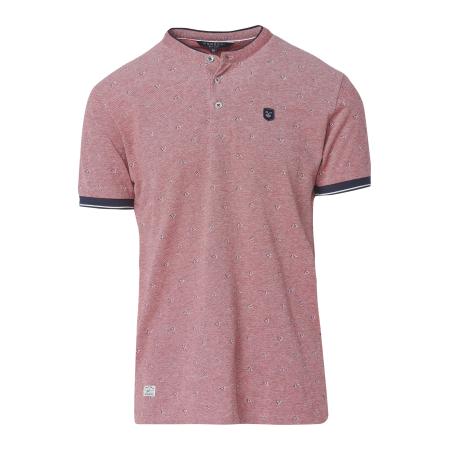 KOROSHI KOROSHI Shirt cranberry / zwart