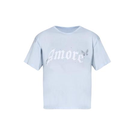 No Matter What No Matter What Shirt lichtblauw / wit