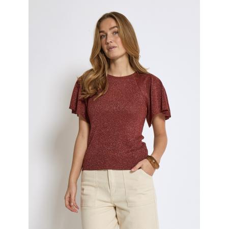 Minus minus Shirt brons / kersrood