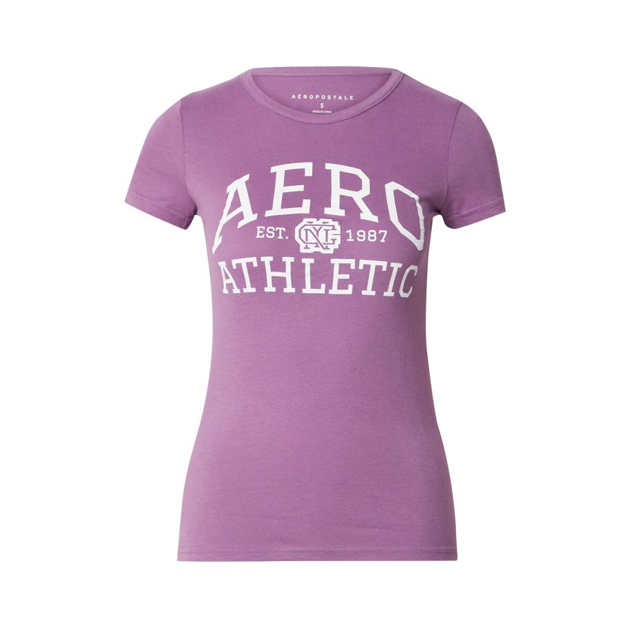 Aeropostale AÉROPOSTALE Shirt lila / offwhite -