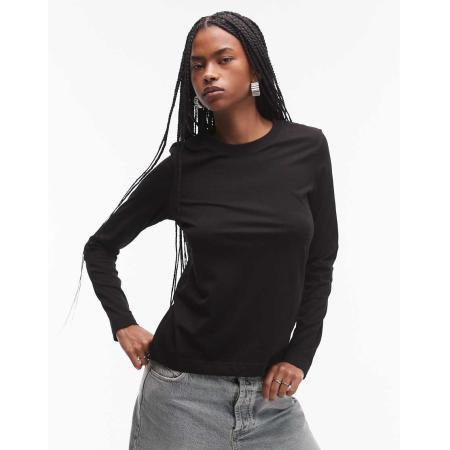 ARKET T-shirt met lange mouwen in zwart