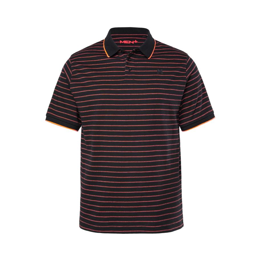 men plus Men Plus Shirt rood gemêleerd / zwart -