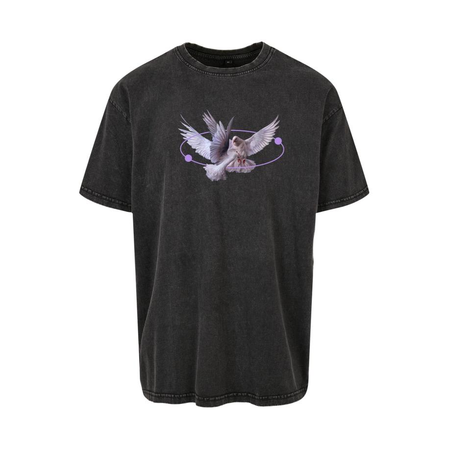 mister tee Mister Tee Shirt Vive la Liberte sering / lichtlila / zwart -