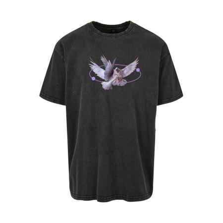 mister tee Mister Tee Shirt Vive la Liberte sering / lichtlila / zwart