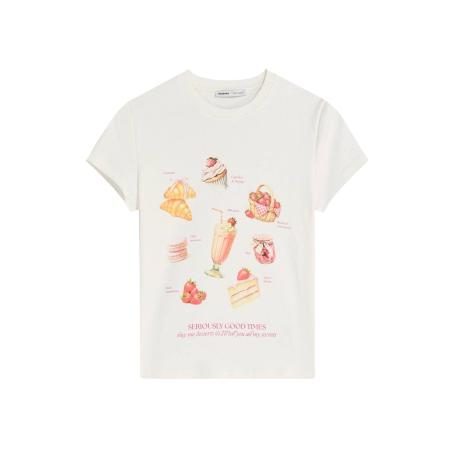 Bershka Bershka Shirt crème / ecru / zalm roze / pink