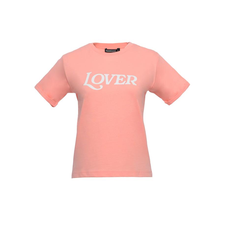 FRESHLIONS FRESHLIONS Shirt Lover rosa / wit -