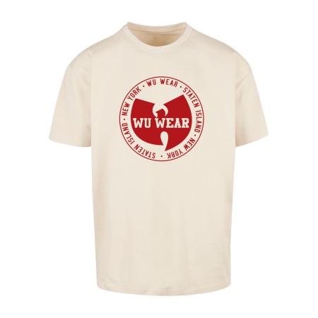 mister tee Mister Tee Shirt WU Wear Circle crème / donkerrood